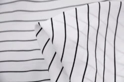 Snow On Black Technical Polyester