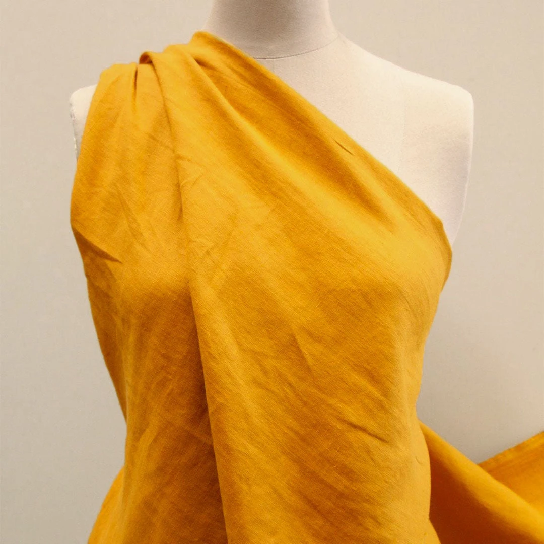 Bedford Turmeric Washed Linen 6 Bedford Turmeric Washed Linen - Image 4